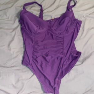 Terra Sky 2X Purple One Piece Swimsuit